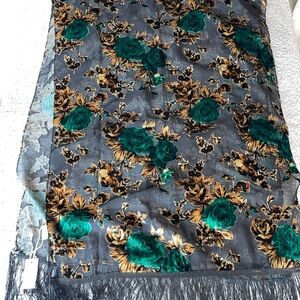 Pretty Persuasions Leopard Print Fringe Scarf